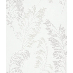 Paste the Wall Elegant White & Pearl Wallpaper