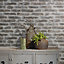 Paste the Wall White and Greige Exposed Brick Wallpaper