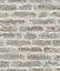 Paste the Wall White and Taupe Exposed Brick Wallpaper