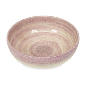 Pastel Beach Hand Painted Kitchen Dining Table Shallow Bowl Set of 4 Lilac 14cm (Diam)