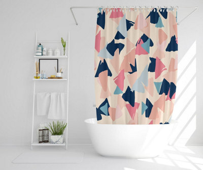 Pastel Coloured Triangles (Shower Curtain) / Default Title