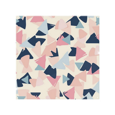 Pastel Coloured Triangles Splash Back designer style