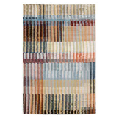 Pastel Multi-Coloured Contemporary Bedroom Living Area Rug 120x170cm
