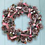 Pastel Pink Driftwood Spring Summer All Year Front Door Decoration Easter Wreath 36cm