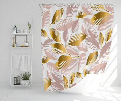 Pastel rose and gold autumn (Shower Curtain) / Default Title Price Comparisons | Compare The Build
