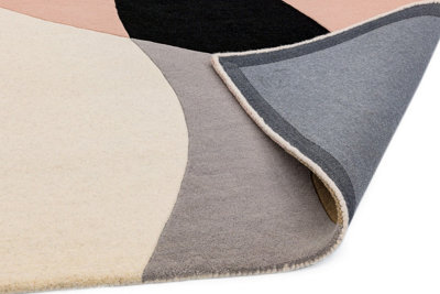 Pastel Wool Handmade Modern Abstract Rug for Living Room and Bedroom-200cm X 300cm