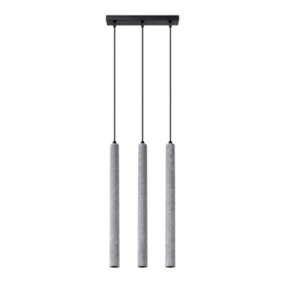 Pastelo Concrete Grey 3 Lights Modern Pendant Ceiling Light