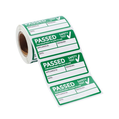 PAT Test Pass Labels 4th Edition Portable Appliance Testing Stickers ...