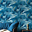 Patagonia Parian Wallpaper Navy Holden 36231
