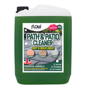 Path & Patio Cleaner Fluid Spray Wet And Walk Away Green Stain Remover - 25 Litre