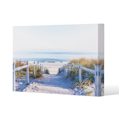 Path to the beach at baltic sea (Canvas Print) / 31 x 41 x 4cm