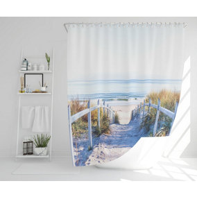 Path to the beach at baltic sea (Shower Curtain) / Default Title