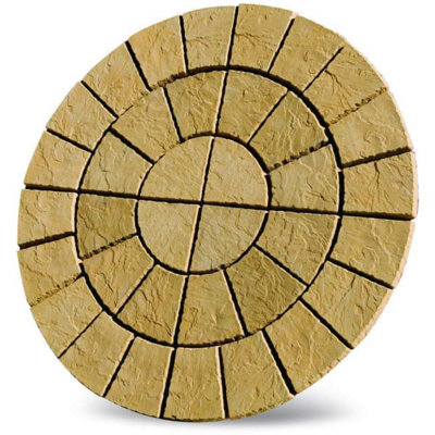 Patio Circle Kit 'The Gawsworth' Barley 1.8m Diameter