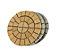 Patio Circle Kit 'The Gawsworth' Barley 1.8m Diameter