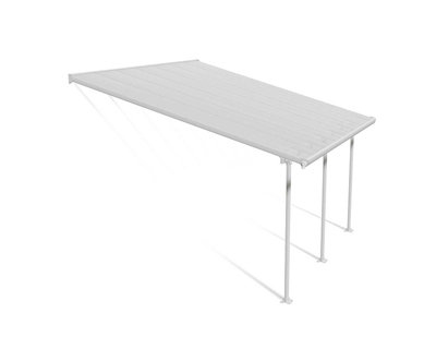 Patio Cover Feria 4M Deep 4X4.2 Clear - Polycarbonate - L425 x W385 x H305 - White