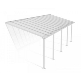 Patio Cover Olympia 3X8.51 Clear - Polycarbonate - L860 x W300 x H305 - White