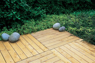 Patio Deck Tile - 60x60cm - Pack of 4