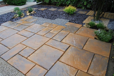 Patio Paving Kit 'The Alderley' Honey Brown 2.4m x 2.4 m 5.76m2