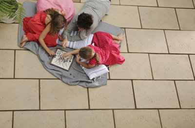 Patio Paving Kit 'The Lambada' Limestone 400 x 400 x 32mm - 1