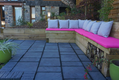Patio Paving Slabs 'The Alderley' Welsh Slate 450 x 450 x 32mm - Pack of 60 - 5