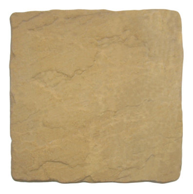 Patio Paving Slabs 'The Gawsworth' Barley 600 x 600 x 38mm - Pack of 25
