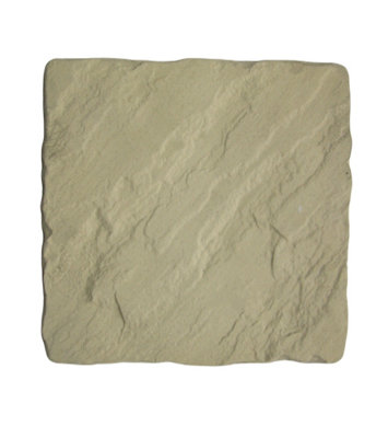 Patio Paving Slabs 'The Gawsworth' Weathered York 450 x 450 x 38mm - Pack of 50