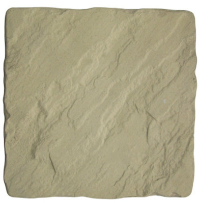 Patio Paving Slabs 'The Gawsworth' Weathered York 600 x 600 x 38mm - Pack of 25