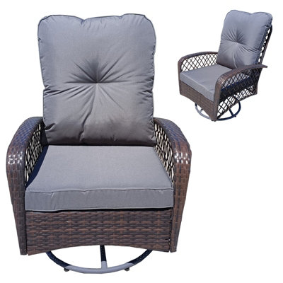 Resin wicker best sale swivel rocker