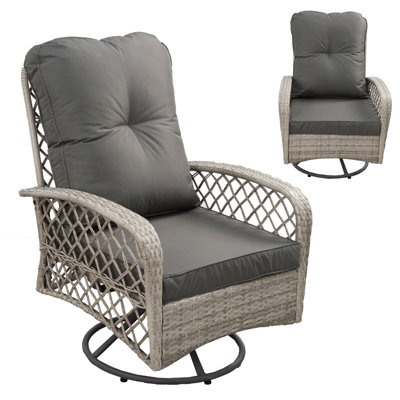 Resin swivel deals patio chairs