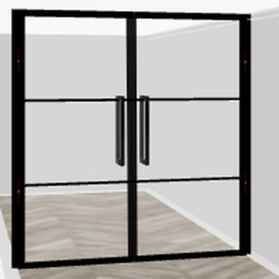 Patishon Ultimate Glazed Internal French Doors H 2200mm x W 1630mm