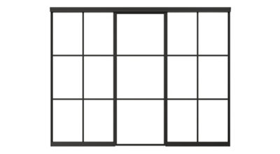 Patishon Ultimate Glazed Single Sliding Door Partition H 2400mm x W 3052mm