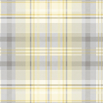 Patterdale Yellow/Grey Wallpaper Holden 90832