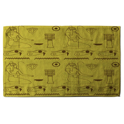 Pattern of Egyptian hieroglyphics (Bath Towel) / Default Title Price Comparisons | Compare The Build
