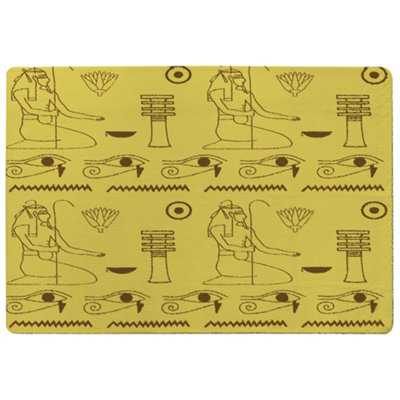 Pattern Of Egyptian Hieroglyphics Designer Special Soft Home Rug