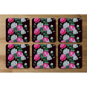 Pattern of Pink and White Flowers (Coaster) / Default Title