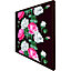 Pattern of pink and white flowers (Picutre Frame) / 16x16" / Oak