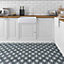 Patterned Wickford Grey 100mm x 100mm Porcelain Wall & Floor Tile SAMPLE