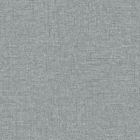 Paul Moneypenny Blue Rotan Textile Textured Wallpaper for Grandeco