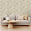 Paul Moneypenny Grey Anethe Blossom Trail Textured Neutral Wallpaper for Grandeco