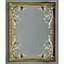Paul Moneypenny Grey Rococo Plaster Panel Wallpaper for Grandeco