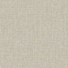 Paul Moneypenny Irish Linen Grasscloth Textured Neutral Wallpaper for Grandeco