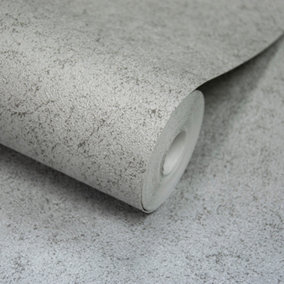 Paul Moneypenny Metallic Silver Tissu Textured Semi- Plain Wallpaper for Grandeco