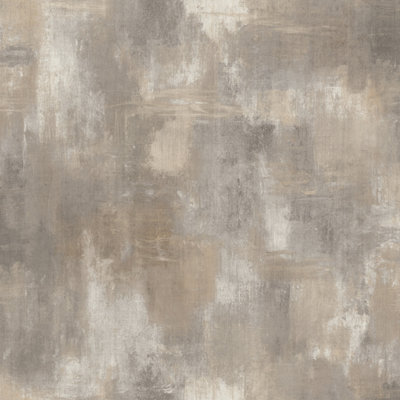 Paul Moneypenny Neutral Abstract Plaster Texture Textured Wallpaper for Grandeco