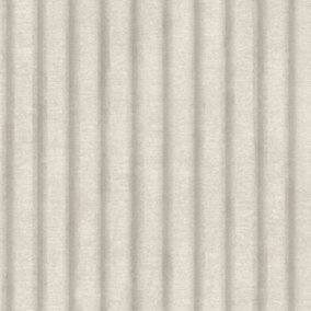 Paul Moneypenny Silver Gilded Vertcial Stripe Textured Wallpaper for Grandeco