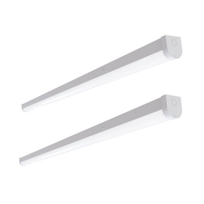 paul russells 6ft LED Batten Tube Lights, 82W, 9840 Lumens, IP20, 4000K Cool White, Pack of 2