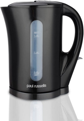 Proctor Silex Black Glass/Plastic 1.7 L Electric Tea Kettle Cordless New!!