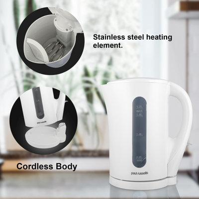 ムーブケトルフィオ2200 Paul Russells Electric Plastic Kettle, 2200W 1.7L, Hot water
