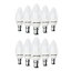 paul russells LED Candle Dimmable Bulb Small Bayonet Cap SBC B15d, 5.5W 470Lumens C37 40w Equivalent, 4000K Cool White, Pack of 10