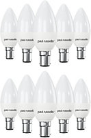 paul russells LED Candle Dimmable Bulb Small Bayonet Cap SBC B15d, 5.5W 470Lumens C37 40w Equivalent, 6500K Day Light, Pack of 10