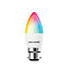 paul russells LED Candle Smart Light Bulb, 4.8W, Dimmable, 40W Equivalent, WiFi, RGB+2700K-6500K BC B22 Bayonet Cap